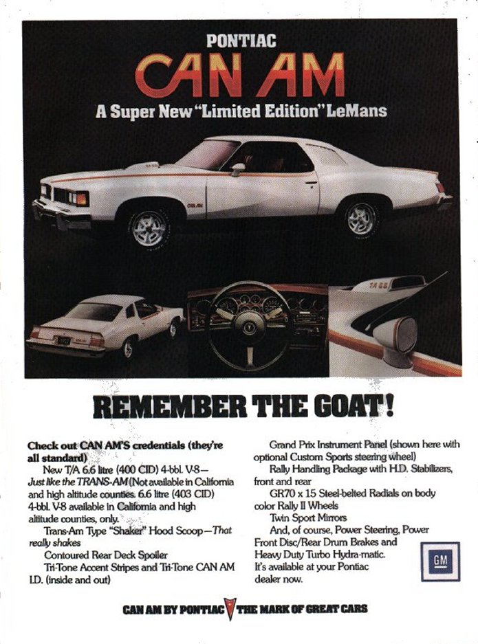 1977 Pontiac Auto Advertising